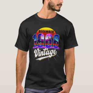Camiseta Diciembre De 1968 Retro 53º Cumpleaños Vaporwave 5