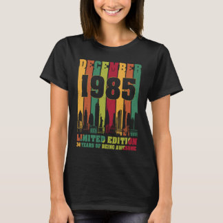 Camiseta Diciembre de 1985 34º cumpleaños Jueves de 34 años