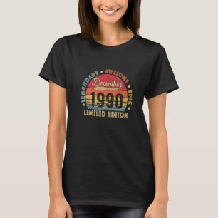 Camiseta Diciembre de 1990 32º cumpleaños legendario increí