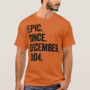 Camiseta Diciembre de 2004 18º cumpleaños