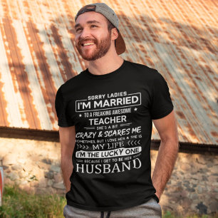 Camiseta Diciendo Divertido Que El Nuevo Marido Sea Y De Nu