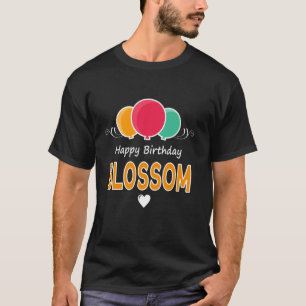 Camiseta Diciendo Feliz Cumpleaños Blossom