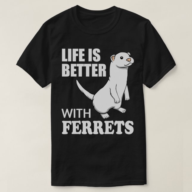 Camiseta Diciendo Ferret Lover Funny Rodent Pullover (Diseño del anverso)