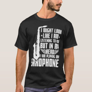 Camiseta Diciendo gracioso al saxofón