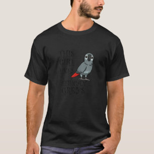 Camiseta Diciendo loro Mascota animal exótico gris africano