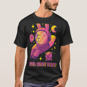 Camiseta Diciendo que necesito más astronauta espacial Lama