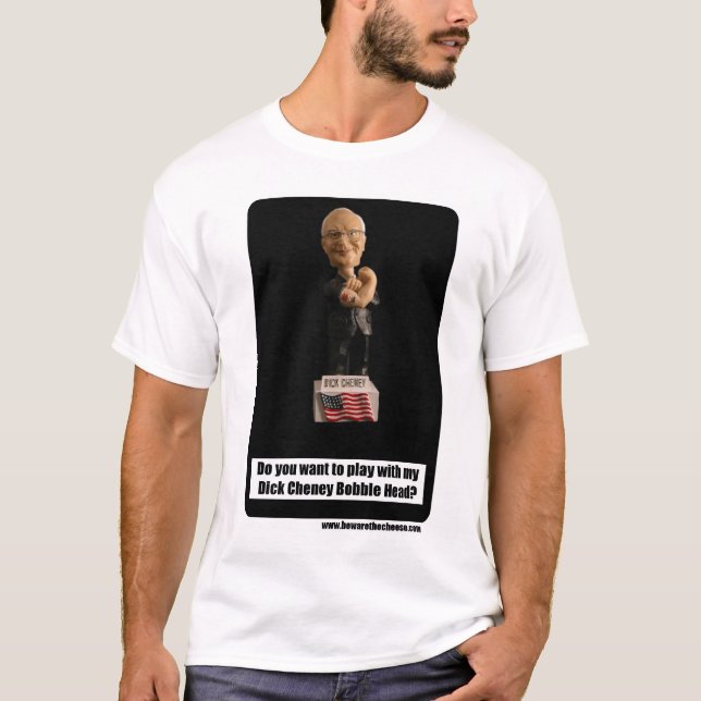 Camiseta Dick Cheney Bobble la cabeza (Anverso)