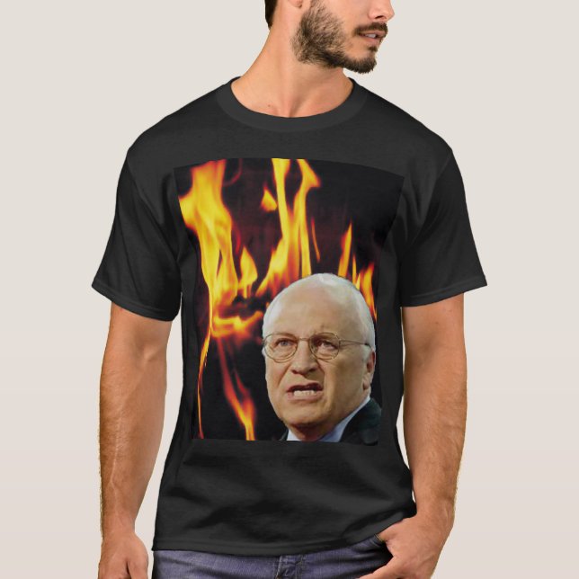 Camiseta Dick Cheney tan malvado como puede ser (Anverso)