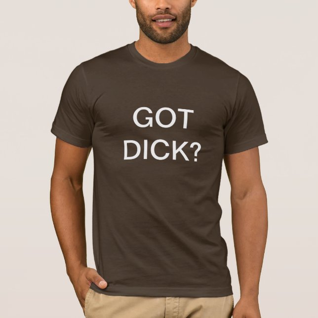 Camiseta ¿Dick conseguido? (Anverso)