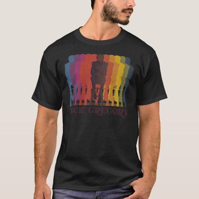 Camiseta Dick Gregory Fade Tribute Art Gift Essential  (Anverso)