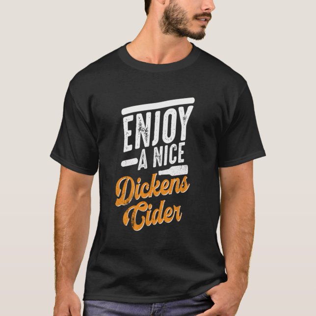 Camiseta Dickens Cider Funny Bebe Fiesta Larga Manga (Anverso)