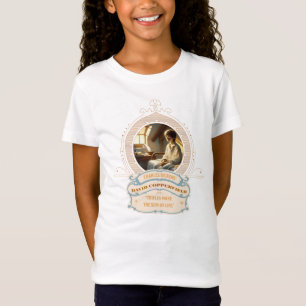 Camiseta Dickens Copperfield Cita Oro Azul