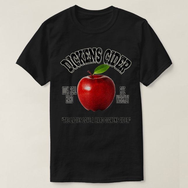 CAMISETA DICKENS HARD APPLE CIDER (Diseño del anverso)