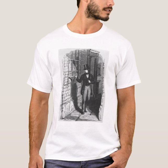 Camiseta Dickens que coloca su primer literario (Anverso)