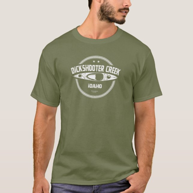 Camiseta Dickshooter Creek Idaho Kayaking (Anverso)