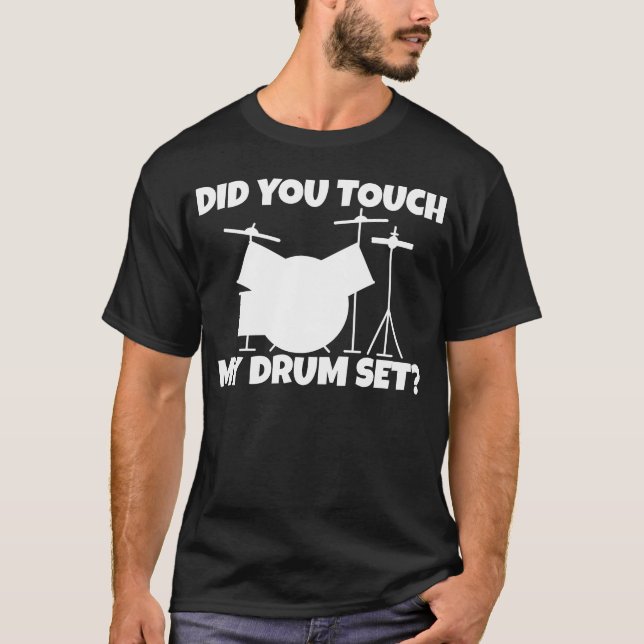 Camiseta Did Yououch My Drum Set retro family (Anverso)