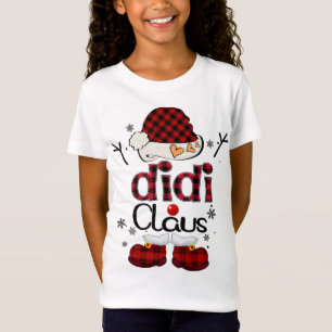 Camiseta Didi Claus Red Plaid - Regalo de la abuela