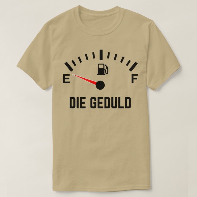 Camiseta Die Geduld (Diseño del anverso)