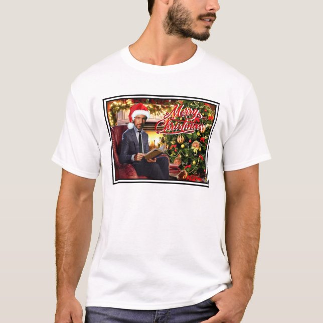 Camiseta Die Hard Hans Gruber Merry Christmas211png211 (Anverso)
