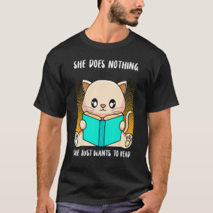 Camiseta Die Tut Nix Die Will Nur Lesen Books Cat Owners
