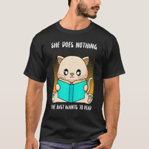 Camiseta Die Tut Nix Die Will Nur Lesen Books Cat Owners