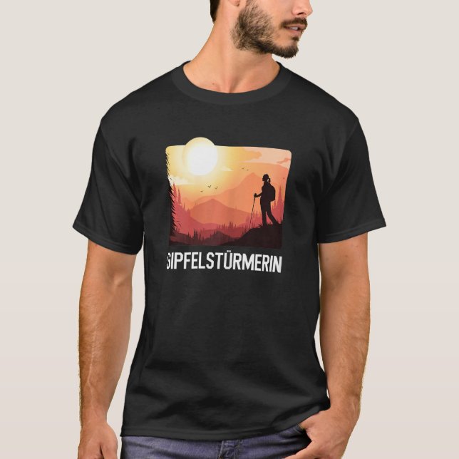 Camiseta Die Tut Nix Die Will Nur Wandergipfelstürmerin (Anverso)