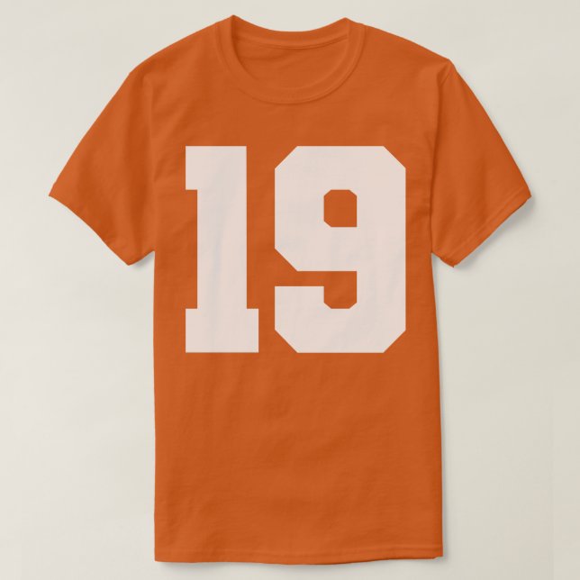 Camiseta Diecinueve (Diseño del anverso)