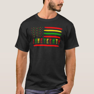 Camiseta Diecinueve Bandera Afroamericana Melanin Orgullo N