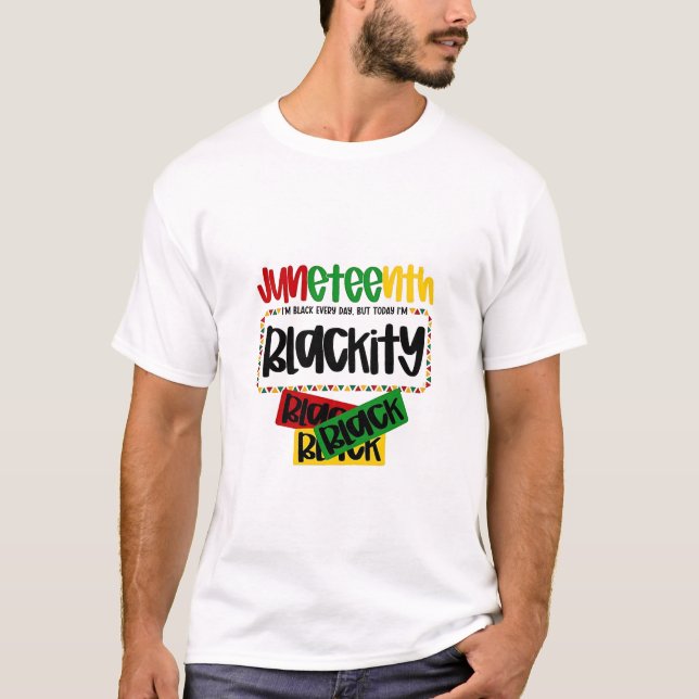 Camiseta Diecinueve Blackity Black Black Funny (Anverso)