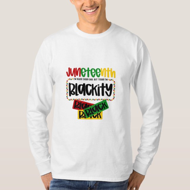 Camiseta Diecinueve Blackity Black Black Funny (Anverso)