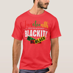 Camiseta Diecinueve de junio soy negro todos los días pero 