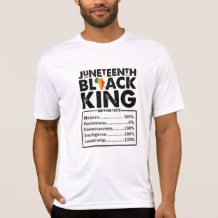 Camiseta Diecinueve Hechos Nutricionales del Rey Negro Mela