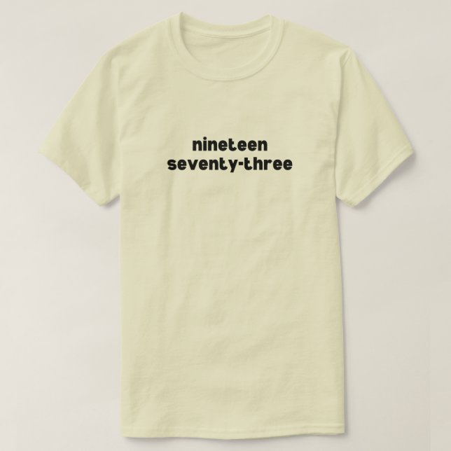 Camiseta Diecinueve Setenta Y Tres Derechos De Aborto De 19 (Diseño del anverso)