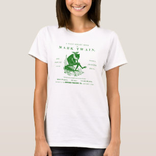 Camiseta diecinueveavo C. Rana de salto de Twains de las
