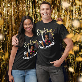 Camiseta Dieciocho y encantadora llave de oro de 18 años