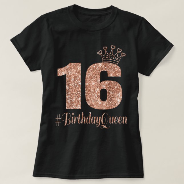 Camiseta Dieciséis Rosas de 16 años (Diseño del anverso)