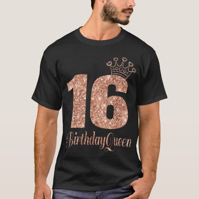 Camiseta Dieciséis Rosas de 16 años (Anverso)