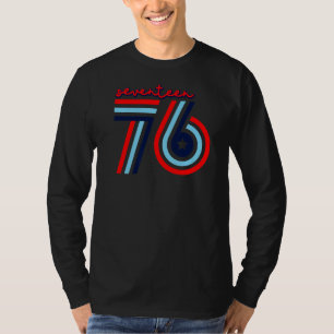 Camiseta Diecisiete 76 Estados Unidos Patriótico 4 De Julio