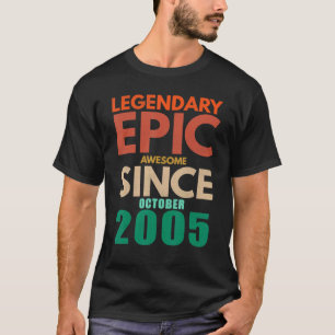 Camiseta Diecisiete años de antigüedad divertida e impresio