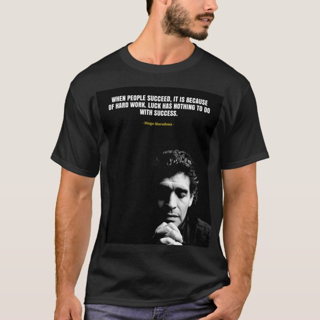Camiseta Diego Maradona quotes T-Shirt (Anverso)