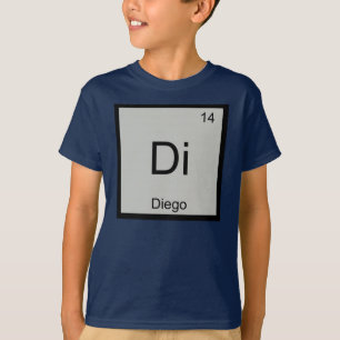 Camiseta Diego Nombre Elemento Químico Tabla Periódica