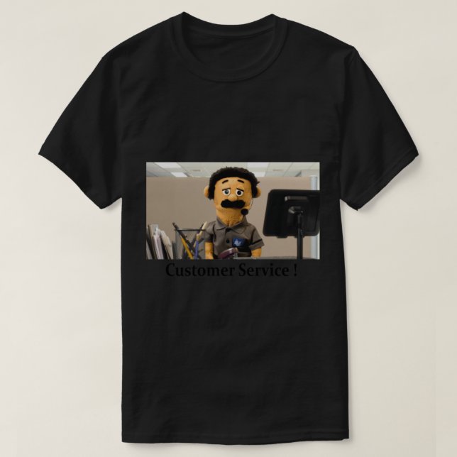 Camiseta Diego Puppet, Servicio al Cliente. Béisbol de las  (Diseño del anverso)