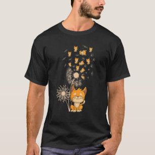 Camiseta Diente de León Animal Mascota Gato Floral Lindo D