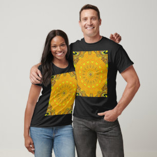 Camiseta Diente de león en Gráfico Floral Bohemio de Verano
