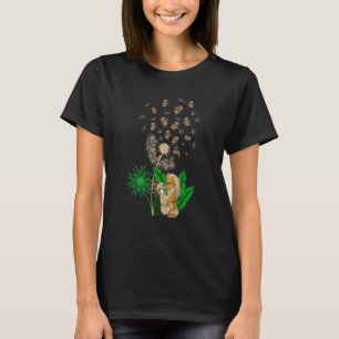 Camiseta Diente de León Vida Silvestre Animal Perezoso Flor