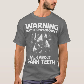 Camiseta Diente De Tiburón Gracioso Para Hombres Mujeres Di