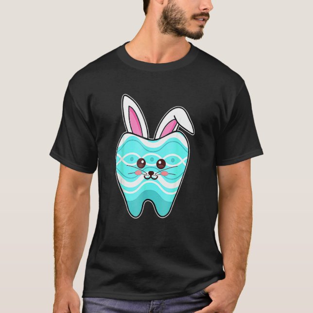 Camiseta Diente Diente Cuto Bunny Face Dentista Auxiliar De (Anverso)