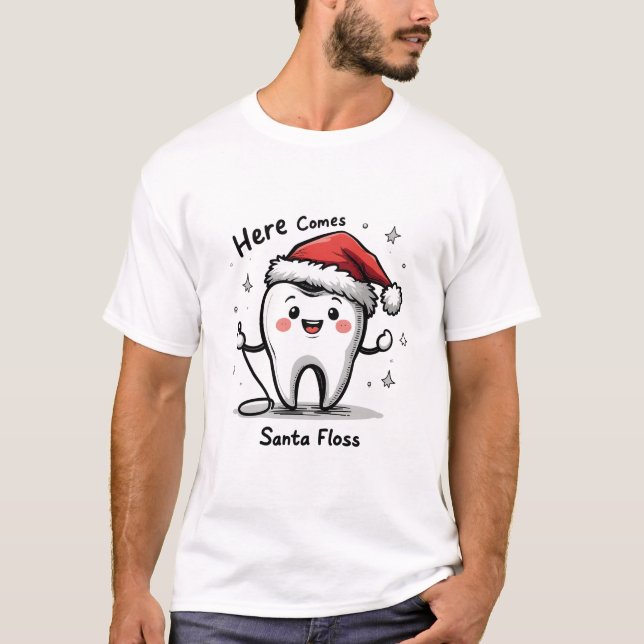 Camiseta Diente gracioso de Santa Floss (Anverso)