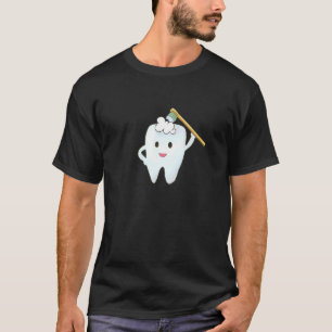 Camiseta Diente Limpia Los Dientes Con El Pincel De Dientes