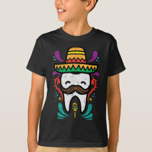 Camiseta Diente mexicano Funny Cinco De Mayo Dentista Denta